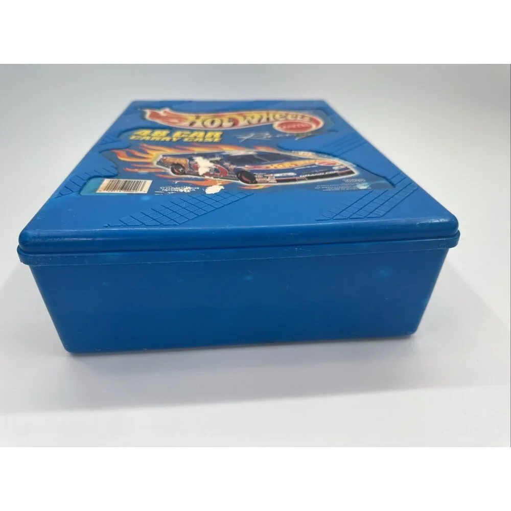 Vintage Hot Wheels 48 Car Carry Case Only Style 20020 Blue Mattel USA Made 1998